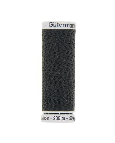 Spool of Gütermann embroidery thread 200m black