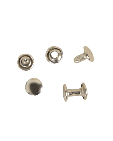 Set mit 20 nickelfreien Eisennieten 8 mm – Silber