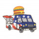 Ecusson thermocollant food truck hamburger 4,5cm x 4cm