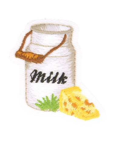 Iron-on patch the farm linked 4.5cm x 4cm