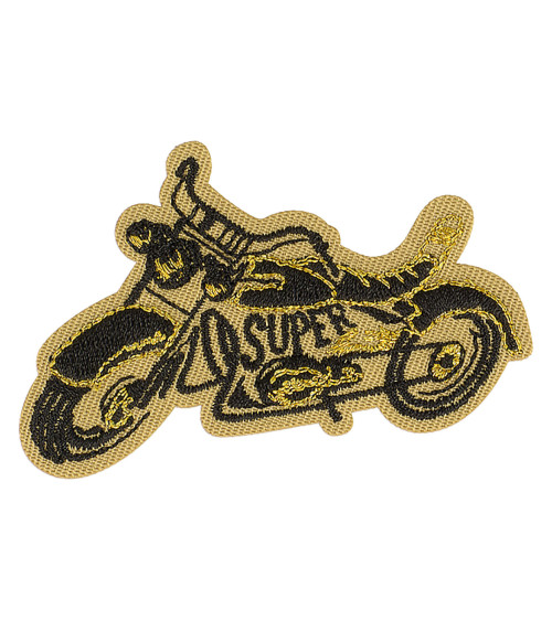 Ecusson thermocollant moto super 6cm x 3cm