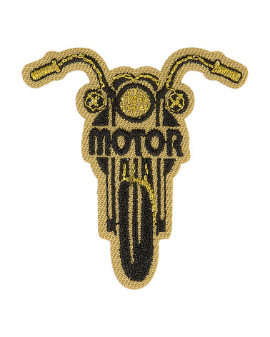 Ecusson thermocollant moto motor 5cm x 4,5cm