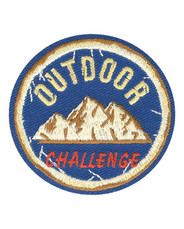 Retro outdoor sport iron-on patch 5.5cm x 5cm
