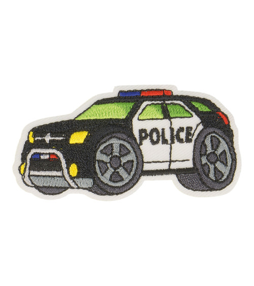 Ecusson thermocollant vehicules police 5,5cm x 3cm