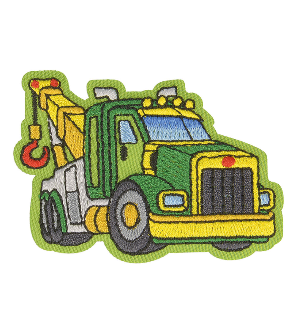 Tow truck iron-on patch 5cm x 4cm