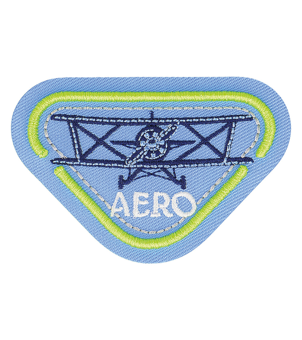 Set of 3 iron-on aviation aero patches 6.5cm x 4.5cm