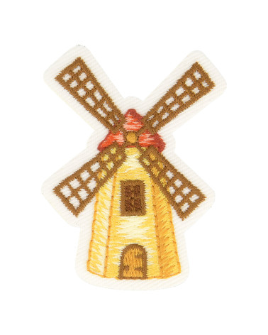 Set mit 3 Aufbügelflicken „The Farm Mill“ 5,5 cm x 4 cm