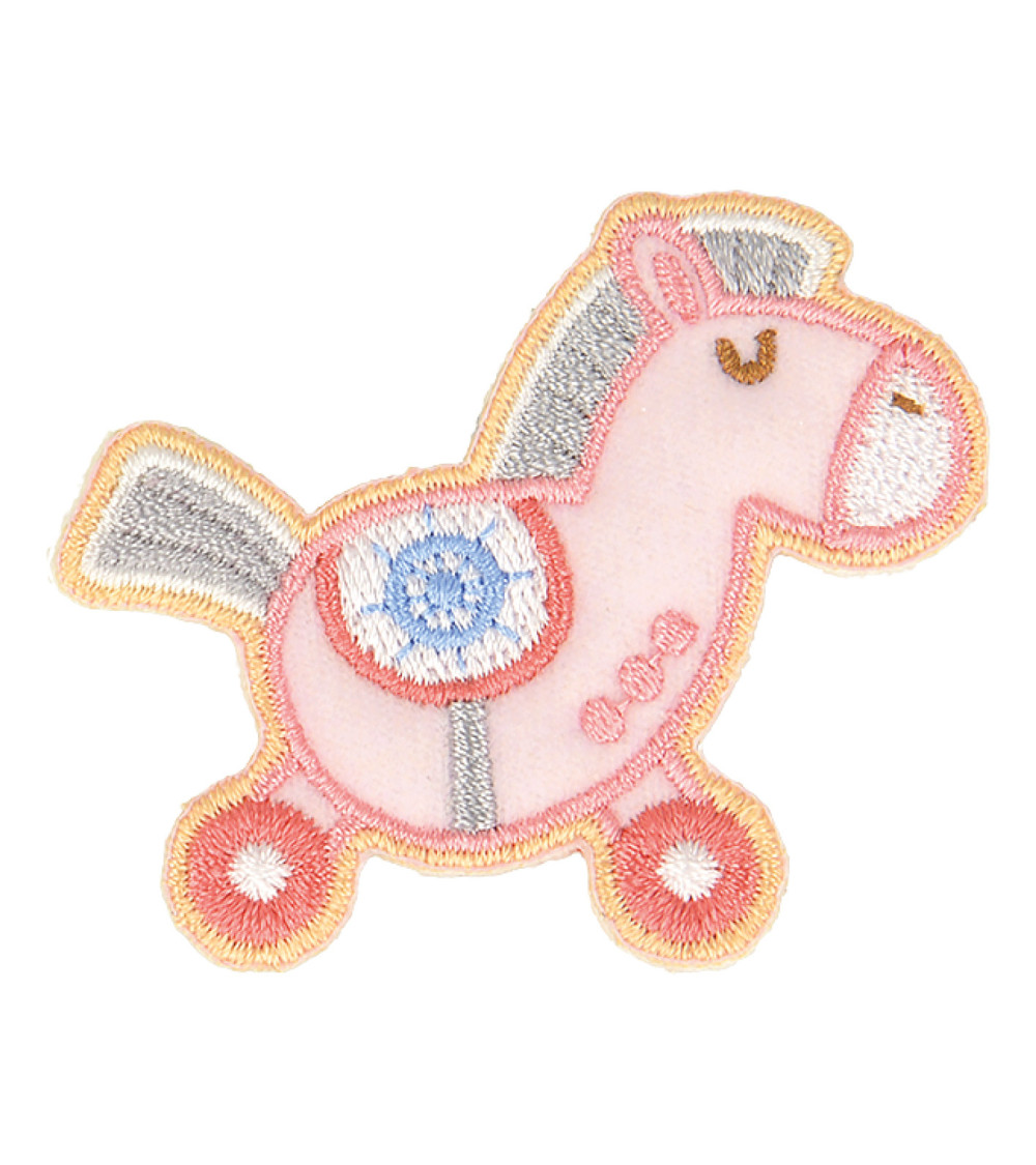 Set of 3 baby pony iron-on patches 5cm x 4cm