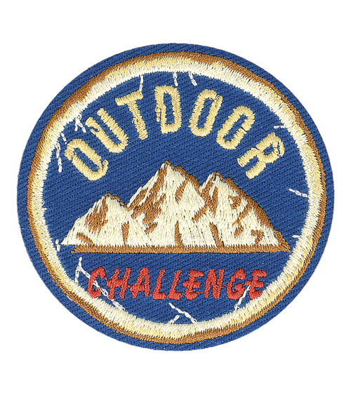Set of 3 retro outdoor sport iron-on patches 5.5cm x 5cm
