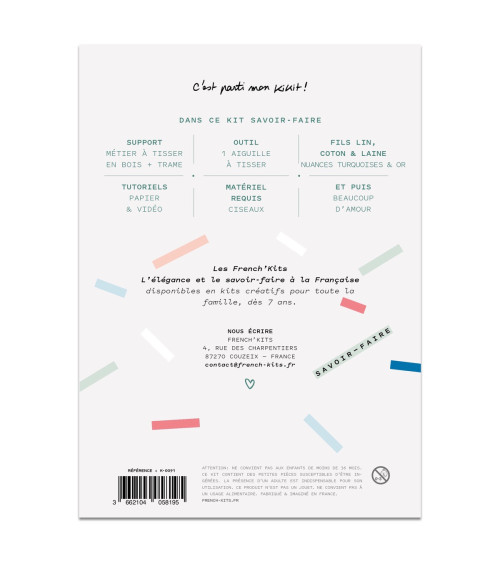 French Kits DIY Tissage Duo de marque-pages