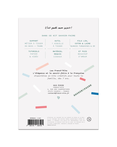 French Kits DIY Tissage Duo de marque-pages