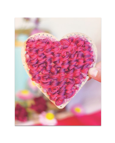 Kits de bricolaje franceses Tejido de corazón tierno
