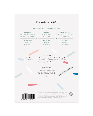 French Kits DIY Tissage Duo de sous-verres