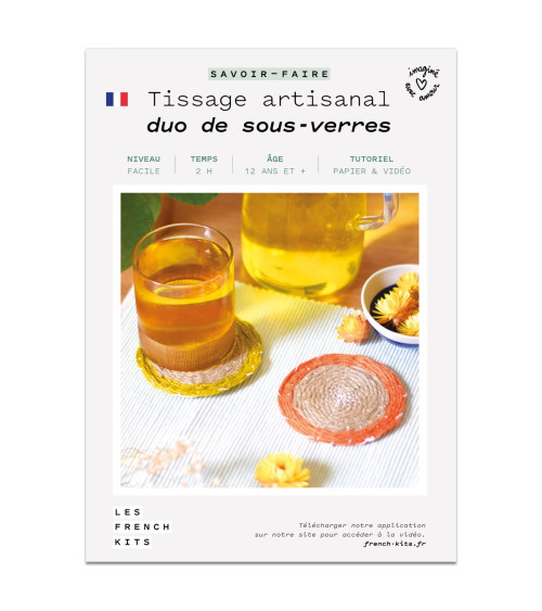French Kits DIY Tissage Duo de sous-verres