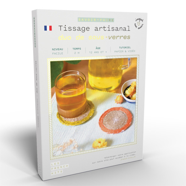 French Kits DIY Tissage Duo de sous-verres
