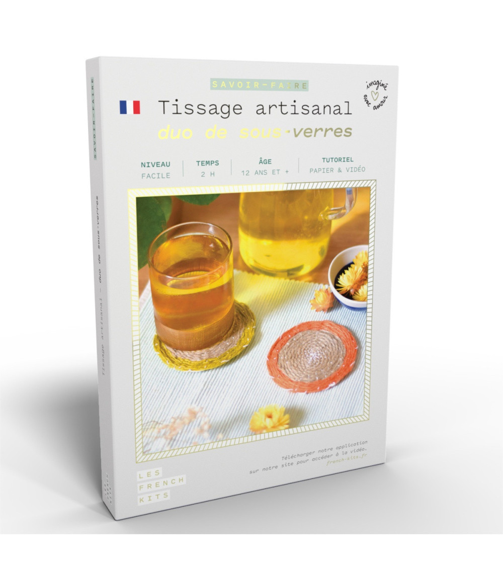 French Kits DIY Tissage Duo de sous-verres