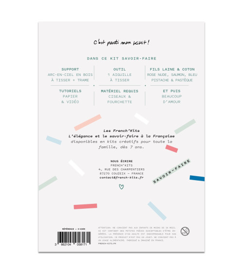 French Kits DIY Tissage Arc en ciel