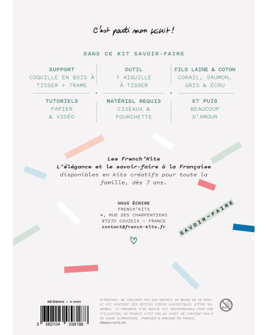 Kit per tessitura di conchiglie marine francesi fai-da-te