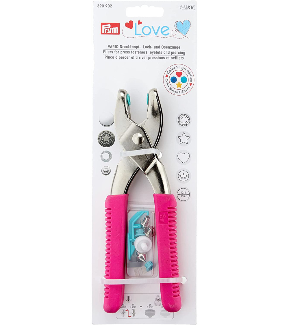 Prym Love Vario pliers for drilling, rivets, snaps and eyelets