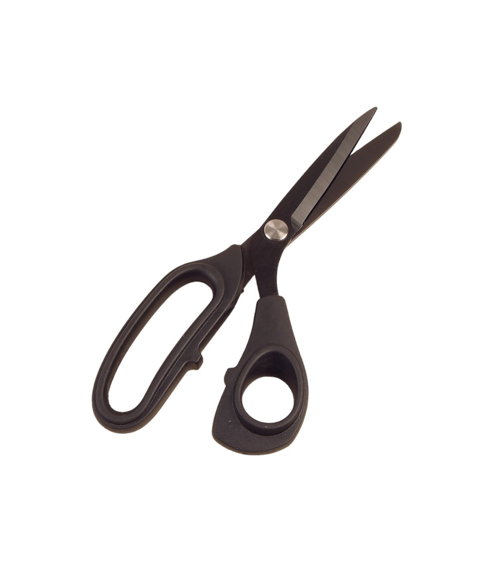 Matte black titanium scissors 25cm