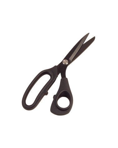 Matte black titanium scissors 25cm