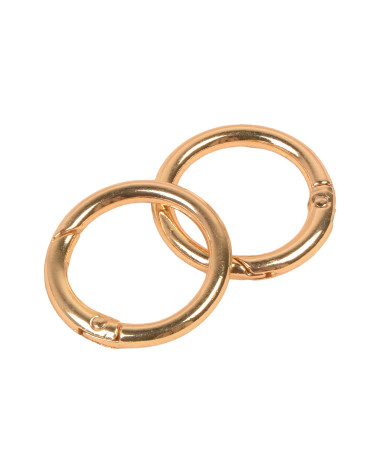 Set di 2 anelli per borse in metallo oro 33,4 mm