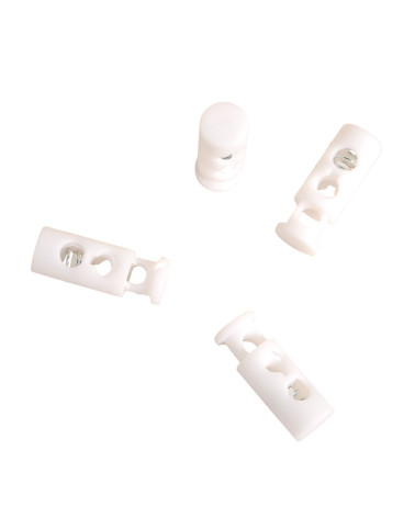 Set mit 4 Kabelklemmen 9x25mm weiß