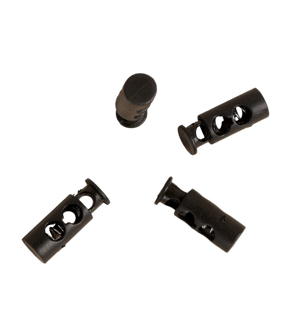 Lot de 4 serres-cordon 9x25mm noir