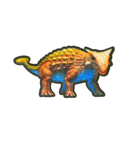 Ecusson thermocollant dinosaure ankylausarus 6.5x3.5cm