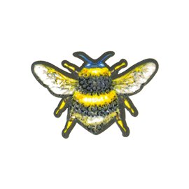 Ecusson thermocollant insecte abeille 6x4cm