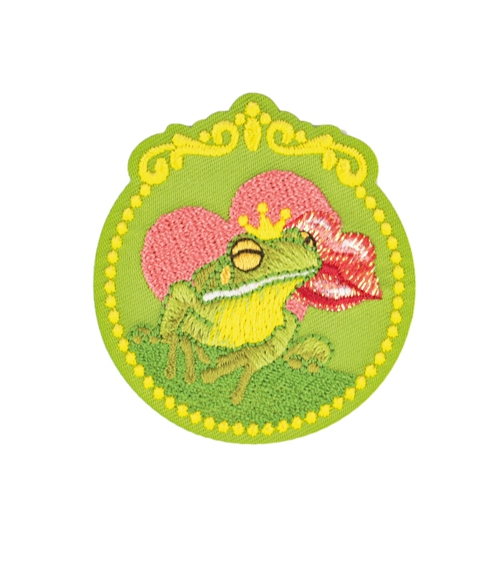 Märchenhafter Aufbügler „Die Prinzessin und der Frosch“ 5,5x5cm