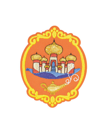 Aladdin fairy tale iron-on badge 6x5cm