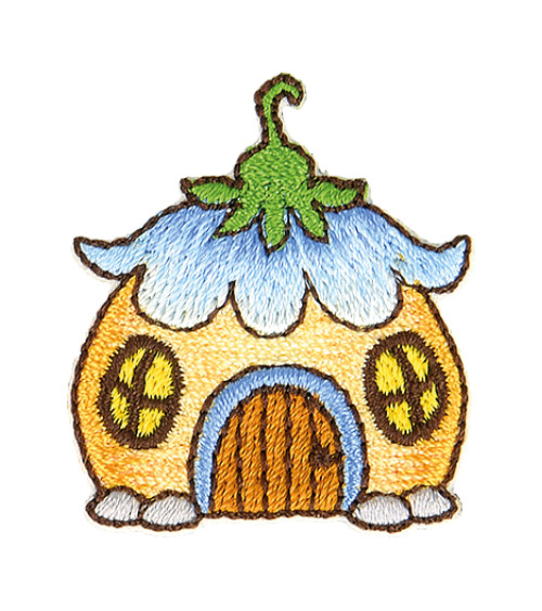 Pumpkin fairy iron-on patch 3x3cm