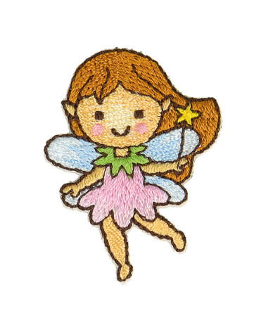 Iron-on fairy star badge 4x3cm