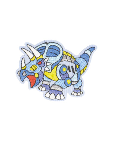 Tiranosaurus robot animal iron-on patch 6x4.5cm