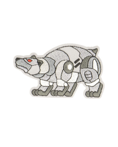Iron-on animal robot bear patch 6x3.5cm