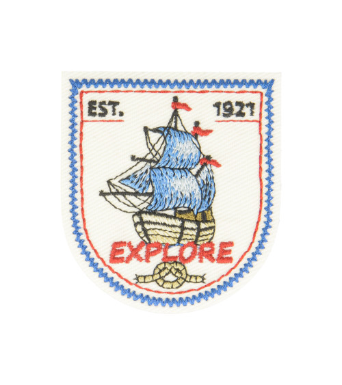 Nautical iron-on patch 5.5x5cm