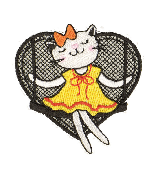 Pussy iron-on patch 5x5cm