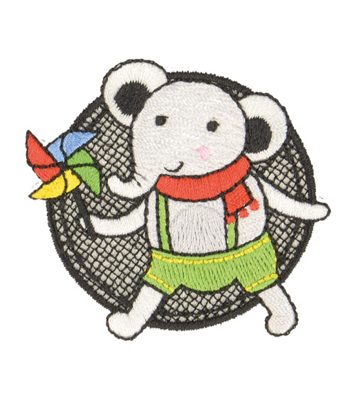 Elephant iron-on patch 5x5cm