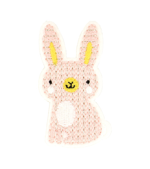 Ecusson thermocollant lapin 5.5x3cm