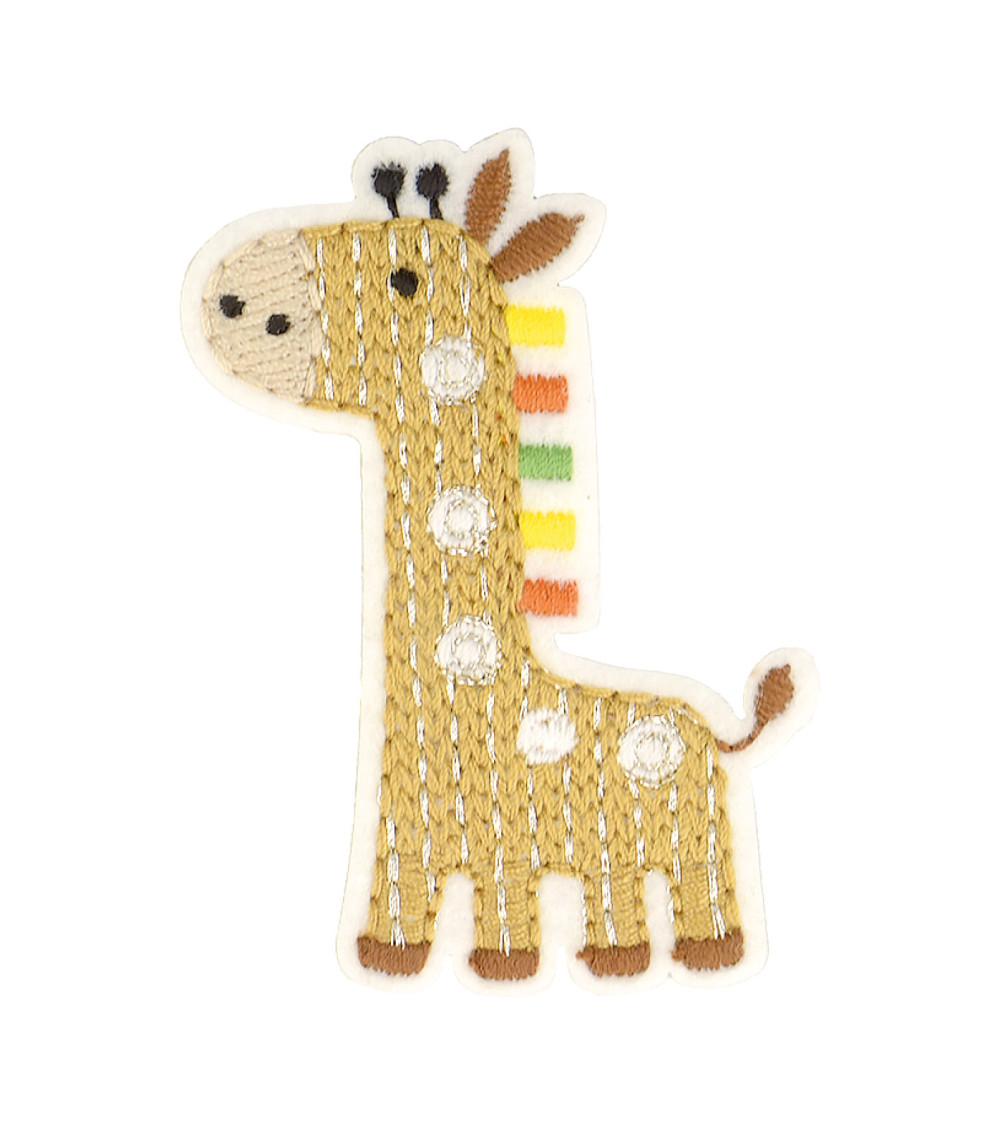 Giraffe iron-on patch 6x4.5cm