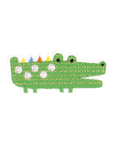 Iron-on crocodile patch 6x3cm
