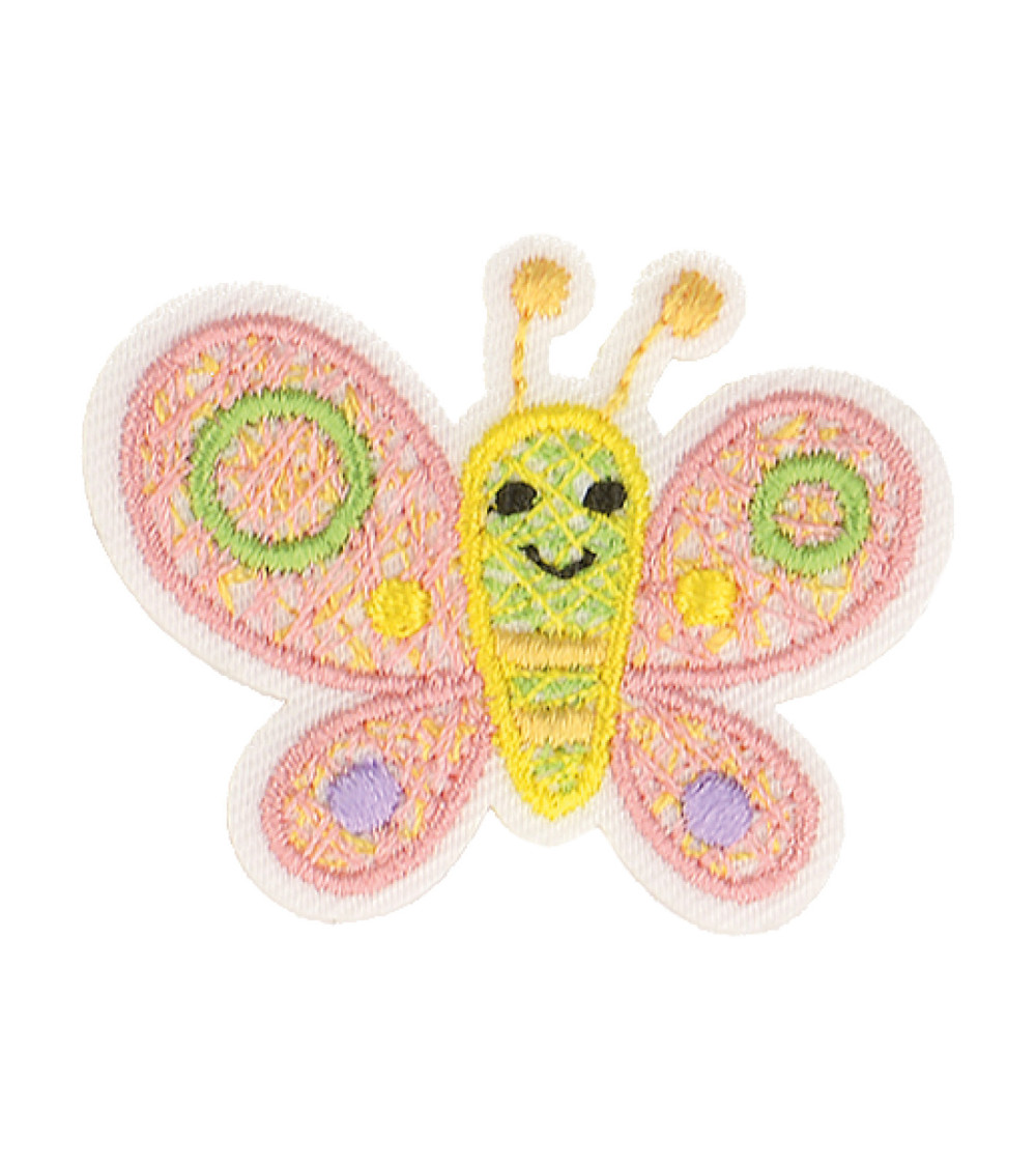 Iron-on patch pretty world of nature butterfly 3.5x3cm