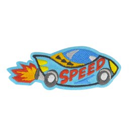 Ecusson thermocollant voiture speed speed 6.5x2.5cm