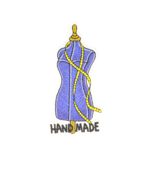 Ecusson thermocollant couture mannequin couture 3.5x7cm