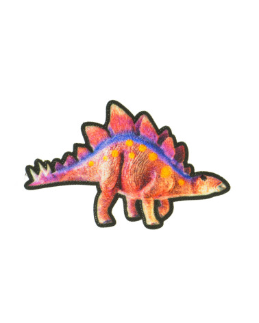 Set di 3 toppe termoadesive dinosauro Stegosaurus 7x4,5 cm