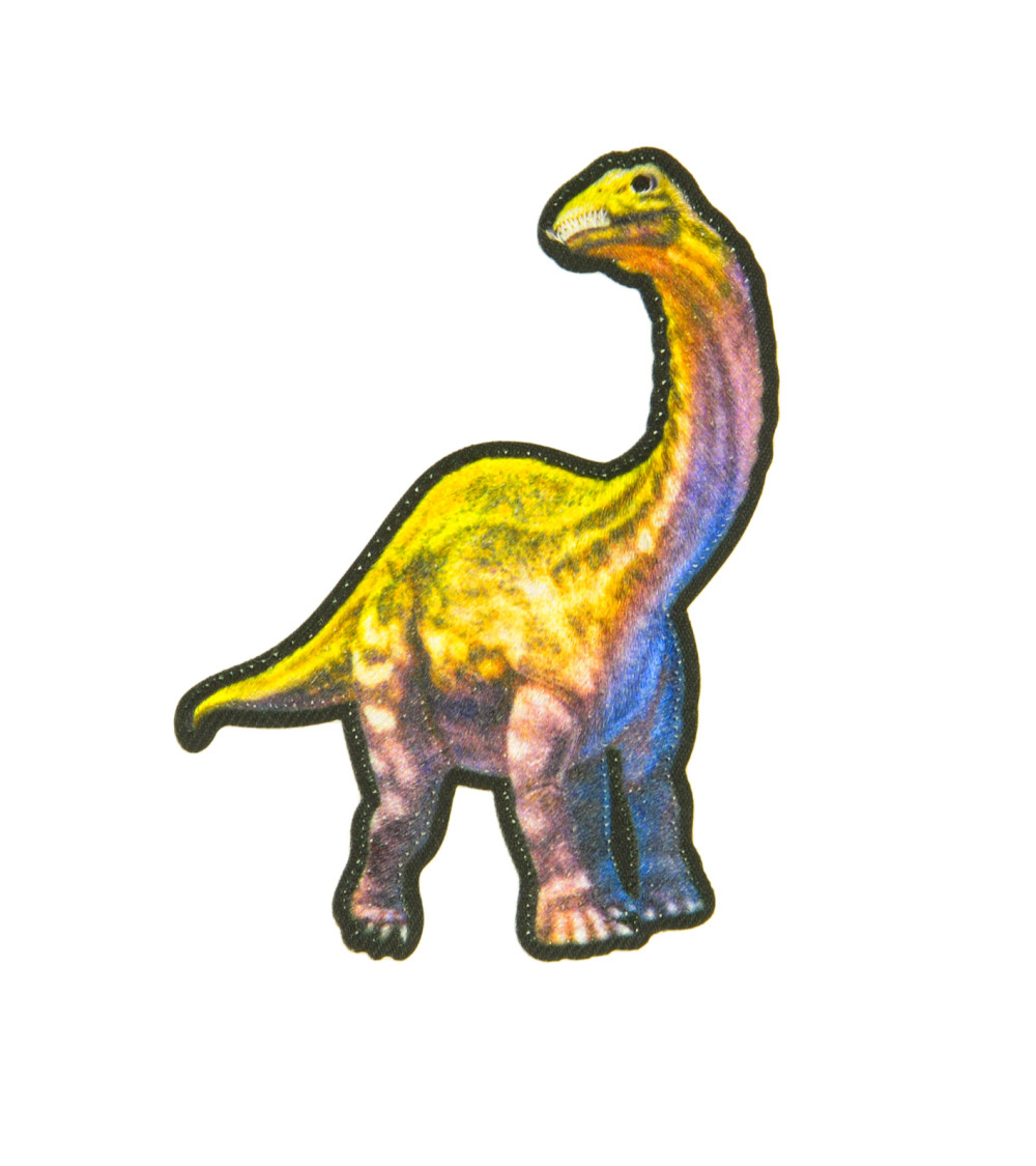 Lot de 3 écussons thermocollants dinosaure brachiosaure 6.5x5cm