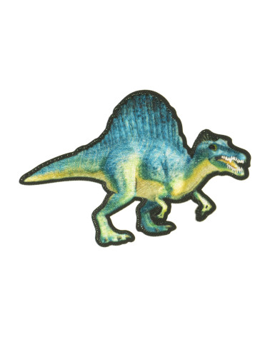 Lote de 3 parches termoadhesivos dinosaurio espinosaurio 7x5cm
