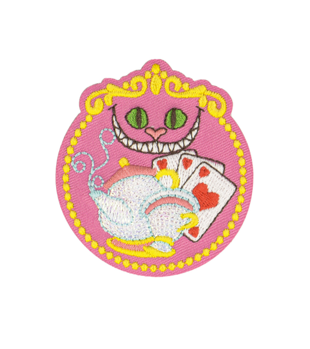 Set di 3 toppe termoadesive Alice nel Paese delle Meraviglie fiaba 5,5x5 cm