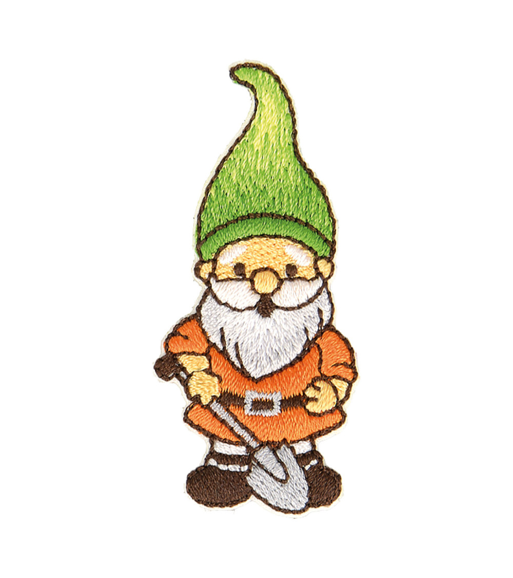 Set of 3 fairy dwarf iron-on patches 5x2.5cm